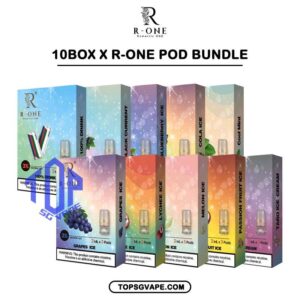 10 X R-ONE POD - TOP SG VAPE SINGAPORE SHOP The 10 X R-ONE POD Package Include : 10 Box x R-ONE POD Flavour Bundle Set Free Delivery R-One or Romantic One Pod , it all started from our founder’s spouse was a cigarette smoker. In order to help his spouse quit smoking, he created this brand, and name it after R-One or Romantic One Flavour, because everthing started just to help his ONLY ONE. Discover out signature Cool Mint Flavour, alongside popular options like Infinity Pod Watermelon Ice, Grape Ice , Bluberry , Energy Drink, Mango Ice, and Taro Ice Cream. For those craving extra sweetness, you can also enjoy Cola Ice or 100% Drink flavors. Specification : Capacity : 2ML Nicotine : 3% Package Included : 1 Pack of 3 Pods ⚠️R-ONE COMPATIBLE WITH DEVICE⚠️ Relx Device Sp2 Blitz Device R-one Smart Device Instar Device Genesis Device DD3s Device DD Touch Device DD Cube Device ⚠️R-ONE POD FLAVOUR LINE UP⚠️ 100% Drink Banana Ice Black Current Blueberry Ice Cola Ice Cool Mint Cuba Tobacco Energy Drink Grapes Ice Green Bean Ice Long Jing Tea Lychee Ice Mango Ice Melon Ice Mocha Coffee Old Popsicle Passion Fruit Ice Peach Ice Pineapple Ice Sour Apple – Apple Juices Ice Strawberry Ice Taro Ice Cream Watermelon Ice Yakult White Grape SG VAPE COD SAME DAY DELIVERY , CASH ON DELIVERY ONLY. TAKE BULK ORDER /MORE ORDER PLS CONTACT ME : TOPSGVAPE (WHATSAPP) VIEW OUR DAILY NEWS INFORMATION VAPE : TELEGRAM CHANNEL