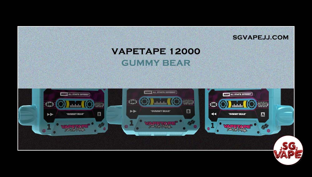 The Vapetape 12k also is 12000 puffs , Best Seller Top Flavour , For our Vape Singapore - SGVAPE JJ Customers , Our experience and best-selling record allow us to tell you 100% that these 3 flavors are believed to be the favorites of many Singaporean e-cigarette enthusiasts. Have you tried it? Gummy Bear Gummy bear features a mixed fruit flavour with highlights of grape, strawberries and a gummy candy aftertaste. Great if youre into candy like flavours. Solero Lime Solero ice cream featuring a tangy lime on the outside and smooth vanilla ice cream on the inside. With a light menthol note, its really like vaping the real thing. Truly a malaysian taste and flavour to savour on a summer afternoon. Sour Bubblegum The Sour Bubblegum flavour It's like a burst of tangy nostalgia, hitting your taste buds with a playful pop and a hint of high sweetness, turning every puff into a lively and enjoyable experience. Vapetape 12k Best Seller Flavour from SGVAPE JJ - Vape Singapore Store Ready Stock , can make order with us and same day delivery ! TAKE BULK ORDER /MORE ORDER PLS CONTACT US : SGVAPEJJ VIEW OUR DAILY NEWS INFORMATION VAPE : SGVAPEJJ