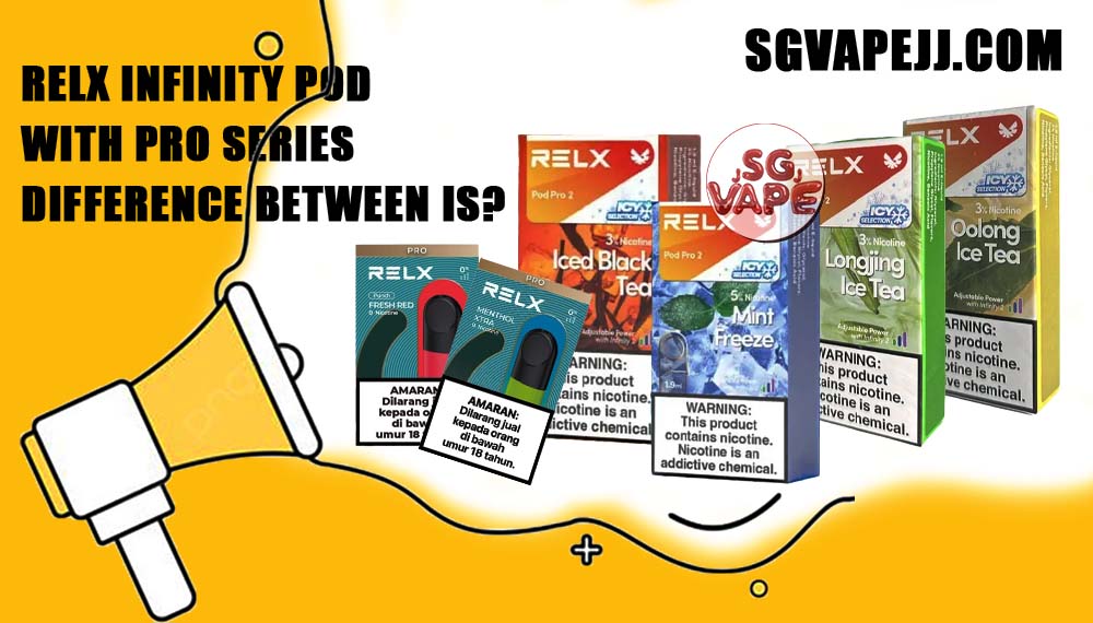 Relx Infinity Pod with Pro Series difference between is Infinity Pod - Hight authentic taste , Greater value for consumers . Infinity Pro Pod - Comfortable temperature , optimized draw resistance , Fast and sensitive activation , Quiet use and Rich vapor . Each flavor of nicotine is different, which one is your favorite ? ⚠️RELX INFINITY POD FLAVOUR AVAILABLE⚠️ Blueberry Splash (3%) Crisp Green (Green Apple) (3%) Exotic Passion (3%) Jasmine Green Tea (3%) Pink Guava (3%) Root Brew (3%) Honey Pomelo (3%) Fresh Peach (3%) Lychee Ice (3%) Lemon Zest (3%) Lemon Mint (5%) Honeydew Melon (3%) Iced Latte (3%) Rich Tobacco (5%) White Coffee (3%) Thai Milk Tea (3%) Classic Tobacco (5%) Smooth Mango (3%) ⚠️RELX INFINITY PRO POD FLAVOUR AVAILABLE⚠️ Orange Sparkle (3%) Strawberry Burst (3%) Dark Sparkle (3%) Lime Sparkle (3%) Banana Freeze (3%) Ludou Ice (3%) Taro Scoop (3%) Oolong Tea (3%) LongJing Tea (3%) Iced Black Tea (3%) Tangy Grape (3%) Watermelon Ice (3%) Menthol Extra (5%) Mint Freeze (5%) ⚠️RELX INFINITY POD 0%⚠️ Menthol Extra Watermelon Ice These are the infinity pods available from relx sg. After choosing your favorite, which device can you use? Let me provide it for you ! ⚠️Relx Infinity Device⚠️ ⚠️Relx Infinity 2 Device⚠️ ⚠️Relx Phantom⚠️ ⚠️DD Cube Device⚠️ SG VAPE COD SAME DAY DELIVERY , CASH ON DELIVERY ONLY. ORDER BEFORE 5PM , SAME DAY NIGHT SLOT 7PM – 10PM RECEIVED PARCEL. TAKE BULK ORDER /MORE ORDER PLS CONTACT US : SGVAPEJJ VIEW OUR DAILY NEWS INFORMATION VAPE : SGVAPEJJ