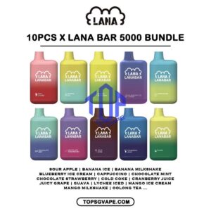 10 X LANA BAR 5000 DISPOSABLE - TOP SG VAPE SINGAPORE SHOP The Lana bar 5000 disposable vape launched today has a vaping capacity of 5k puffs and a stylish and beautiful ceramic can shape, which is very popular among electronic cigarette friends. A light sanding process polishes the exterior for a more comfortable grip. LANA VAPE caters to market demands by designing disposable electronic cigarettes with different appearances. The reason why the Lana bar 5000 disposable vape is so popular in the electronic cigarette market is that it has a very good-looking color matching appearance, a very high-quality filter cotton core and a ceramic core, which makes the Lana bar very delicate and smokey It feels very smooth, which greatly brings a better user experience to consumers. It is equipped with a rechargeable battery capacity of 850mAh, so there is no need to worry about the lack of electricity. As long as there is a Type-C charging cable, it can be used at any time. Device charging, which is also a breakthrough in innovation of disposable electronic cigarettes. Specifition : Nicotine : 5% Puffs: 5000puff Battery Capacity: 850 mAh. Type-C Port Rechargeable Battery Package Include : 10 X LANA BAR 5000 Puffs Free Delivery Charge ⚠️LANA BAR 5000 FLAVOUR LINE UP⚠️ Banana Milkshake Banana Ice Blueberry Ice Cream Cappuccino Chocolate Mint Chocolate Strawberry Cold Coke Cranberry Juice Guava Juicy Grape Lush Ice - Watermelon Lychee Longan Ice Lychee Iced Mango Ice Cream Mango Milkshake Menthol Extra Oolong Tea Passion Fruit Peach Grape Banana Peach Oolong Tea Peppermint Puer Tea Root Beer Skittles Sour Apple Strawberry Ice Cream Strawberry Milk Strawberry Watermelon Super Mint Surfing Lemon Sweet Peach Sweet Peach Tea Taro Ice Cream Tea King Tie Guan Yin Vanilla Ice Cream SG VAPE COD SAME DAY DELIVERY , CASH ON DELIVERY ONLY. TAKE BULK ORDER /MORE ORDER PLS CONTACT ME : TOPSGVAPE (WHATSAPP) VIEW OUR DAILY NEWS INFORMATION VAPE : TELEGRAM CHANNEL