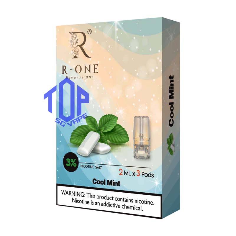 R-ONE POD - TOP SG VAPE SINGAPORE SHOP R-One or Romantic One Pod , it all started from our founder’s spouse was a cigarette smoker. In order to help his spouse quit smoking, he created this brand, and name it after R-One or Romantic One Flavour, because everthing started just to help his ONLY ONE. Discover out signature Cool Mint Flavour, alongside popular options like Infinity Pod Watermelon Ice, Grape Ice , Bluberry , Energy Drink, Mango Ice, and Taro Ice Cream. For those craving extra sweetness, you can also enjoy Cola Ice or 100% Drink flavors. Specification : Capacity : 2ML Nicotine : 3% Package Included : 1 Pack of 3 Pods ⚠️R-ONE COMPATIBLE WITH DEVICE⚠️ Relx Device Sp2 Blitz Device R-one Smart Device Instar Device Genesis Device DD3s Device DD Touch Device DD Cube Device ⚠️R-ONE POD FLAVOUR LINE UP⚠️ 100% Drink Banana Ice Black Current Blueberry Ice Cola Ice Cool Mint Cuba Tobacco Energy Drink Grapes Ice Green Bean Ice Long Jing Tea Lychee Ice Mango Ice Melon Ice Mocha Coffee Old Popsicle Passion Fruit Ice Peach Ice Pineapple Ice Sour Apple – Apple Juices Ice Strawberry Ice Taro Ice Cream Watermelon Ice Yakult White Grape SG VAPE COD SAME DAY DELIVERY , CASH ON DELIVERY ONLY. TAKE BULK ORDER /MORE ORDER PLS CONTACT ME : TOPSGVAPE (WHATSAPP) VIEW OUR DAILY NEWS INFORMATION VAPE : TELEGRAM CHANNEL