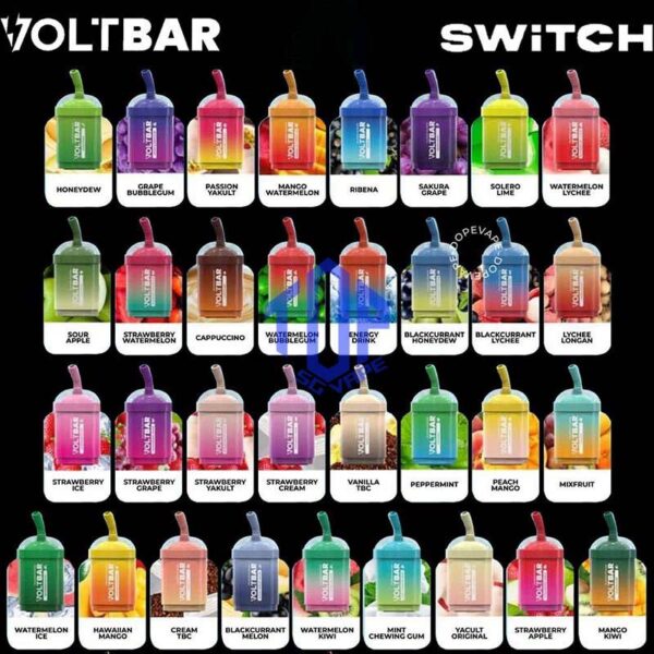 VOLTBAR SWITCH 12000 DISPOSABLE - TOP SG VAPE SINGAPORE SHOP VOLTBAR SWITCH 12000 Puffs Pre-filled Pod System. The Voltbar Disposable in our Vape Singapore Shop Ready Stock on Sale , Order with us and same day delivery ! Unleash long-lasting satisfaction – Voltbar Switch package includes a single pre-filled cartridge designed to provide up to 12k puffs. RGM LIGHT Immerse yourself in a delightful vaping experience with our RGB LIGHT device. It not only provides mesmerizing color displays but also delivers incredibly satisfying puffs. Enhance your vaping journey with vibrant visuals and unparalleled pleasure. RECHARGEABLE Get the Voltbar Switch, a rechargeable Type-C device that offers a rapid charging experience. Say goodbye to lengthy waiting periods and start enjoying vaping in no time. 12,000 PUFF Introducing our revolutionary pre-filled pod with an astounding capacity of 12,000 puffs. With this innovative product, you can enjoy an extended vaping experience like never before. Say goodbye to frequent refills and hello to uninterrupted satisfaction. Try our 12,000 puffs pre-filled pod today and elevate your vaping journey to new heights. STARTER KIT Package Include : X1 VOLTBAR 12K Device Battery X1 Prefilled Pod 12k Puffs CARTRIDGE Package Include : X1 Prefilled Pod 12k Puffs Specification : Nicotine Strength : 5% Volume : 21ML Flavour Coil : Mesh Coil Fully Charged Time : 25mins ⚠️VOLTBAR 12000 KIT & POD FLAVOUR LINE UP⚠️ Watermelon Lychee Sour Bubblegum Mango Watermelon Strawberry Ice Honeydew Ice Cream Strawberry Vanilla Pink Guava Golden Slush Strawberry Bubblegum Zesty Slush Honeydew Bubblegum Watermelon Ice Watermelon Bubblegum Watermelon Kiwi Mint Chewing Gum Strawberry Apple Mango Peach Grape Bubblegum Ribena Yakult Mango Yacult Ribena Hazelnut Coffee Emerald Slush Cappucccino Yacult Original Blackcurrant Melon Blackcurrant Honeydew Solero Lime Energy Drink Nescoffee Gold Cream Tbc Sakura Grape Hawaii Mango Strawberry Blackcurrant Strawberry Yakult Blackcurrant Lychee Red Slush Lychee Logan Strawberry Grape SG VAPE COD SAME DAY DELIVERY , CASH ON DELIVERY ONLY. TAKE BULK ORDER /MORE ORDER PLS CONTACT ME : TOPSGVAPE (WHATSAPP) VIEW OUR DAILY NEWS INFORMATION VAPE : TELEGRAM CHANNEL